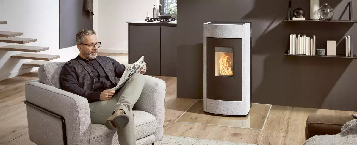 RIKA Pelletofen Revo II mit Specksteinverkleidung (2,5-8kW)